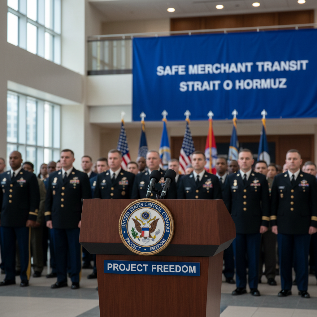 CENTCOM says Project Freedom prioritizes safe merchant transit through the Strait of Hormuz