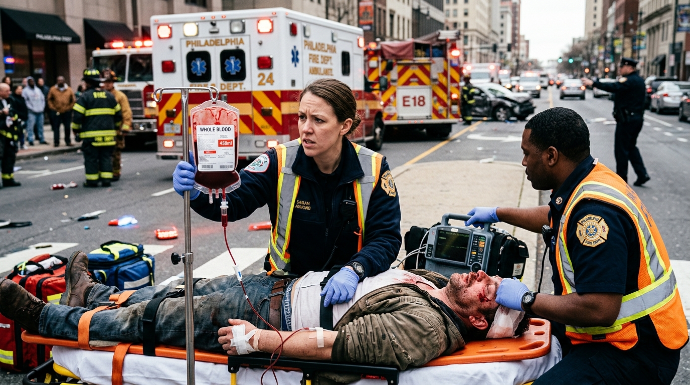 Paramedics Administer Blood Transfusions at Trauma Scenes as Programs Expand Nationwide