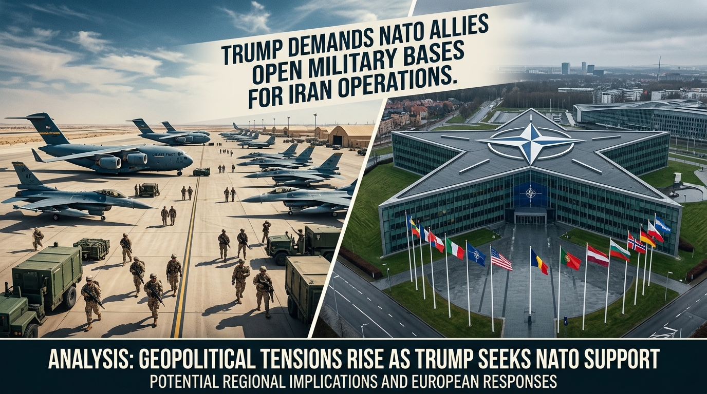 Trump Demands NATO Allies Open Military Bases for Iran Operations