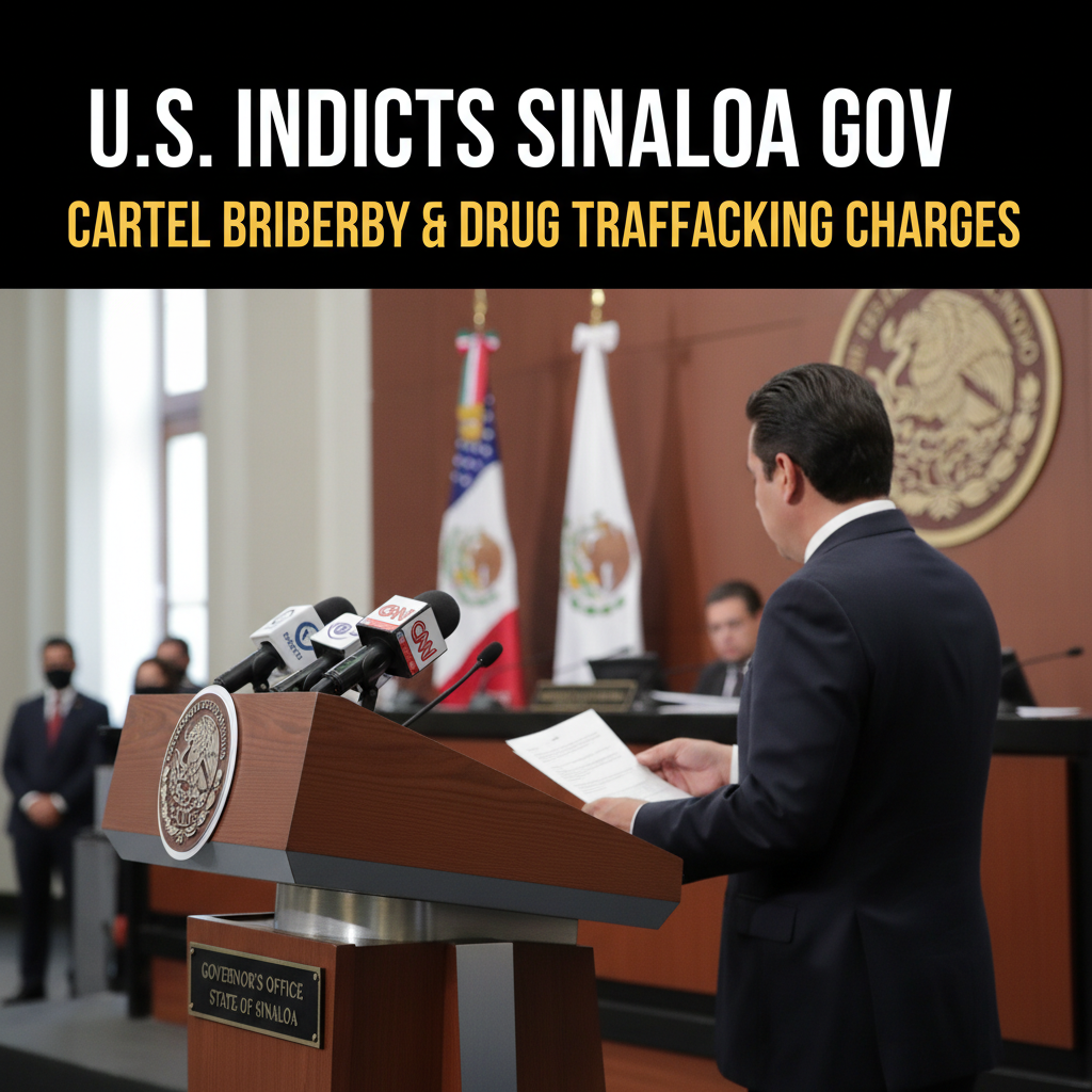 U.S. Indicts Sitting Mexican Governor in Sinaloa Cartel Bribery and Drug Trafficking Scheme